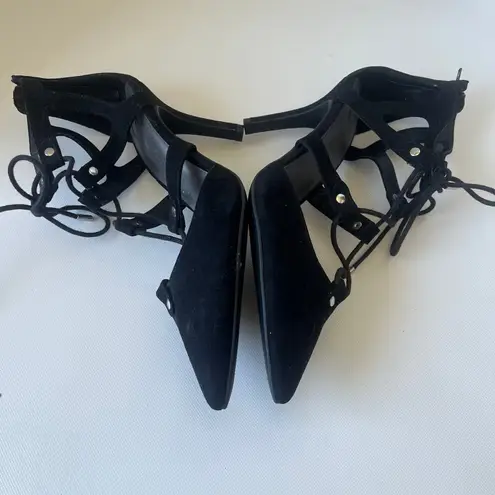 G by Guess Y2K Strappy Stiletto Shoes 9.5M Witchy Pointy Whimsigoth Holiday Club