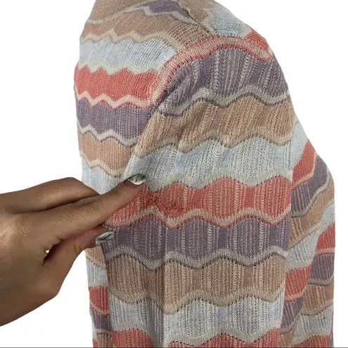 Veronica Beard Alyssa Retro Striped Crew Knit Sweater L