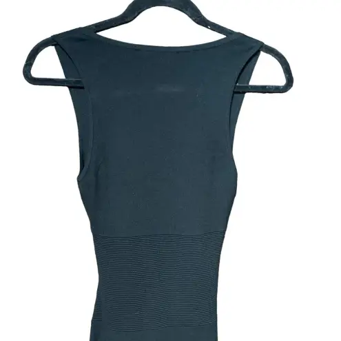 Ramy Brook Black Sleeveless Laser Hem Cutout Waist Knit Dress Size XS - Image 6