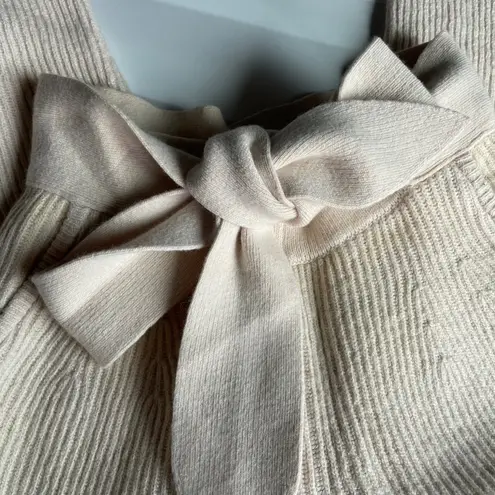 Jonathan Simkhai Tala tie-front ribbed-knit wide-leg cropped pants size S small