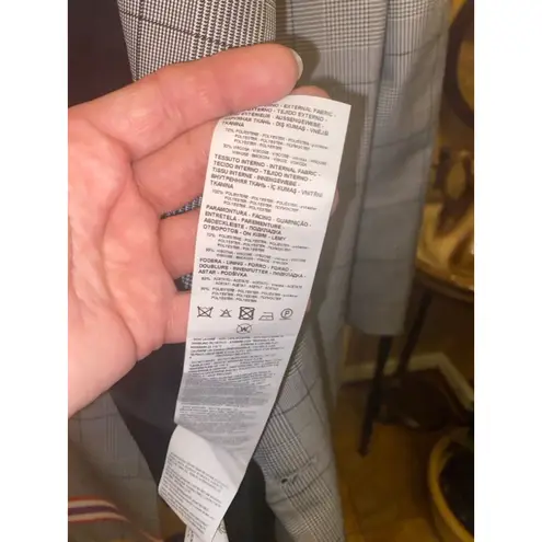 Emporio Armani Women's Blazer Size 42 Gray Plaid