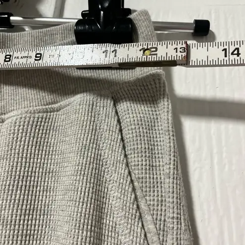 Pact Organic Cotton gray waffle knit joggers with pockets size XS