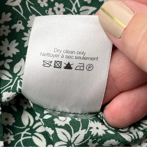 Veronica Beard Floral Giana Dress Green White Floral Womens Size 2 *FLAWED*