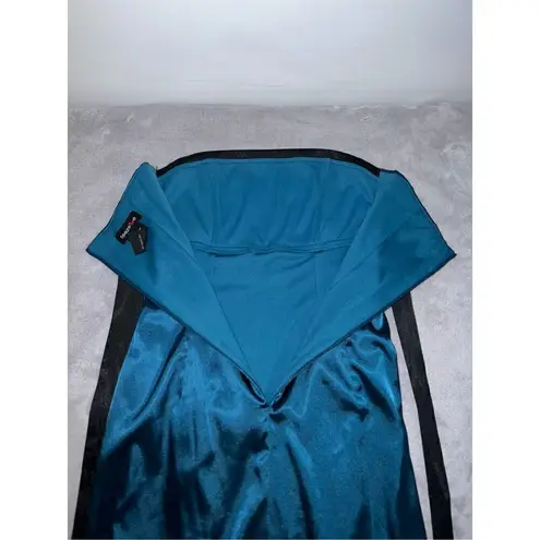 Teeze Me Vintage y2k Tube Top Teal Party Cocktail Mini Dress 5