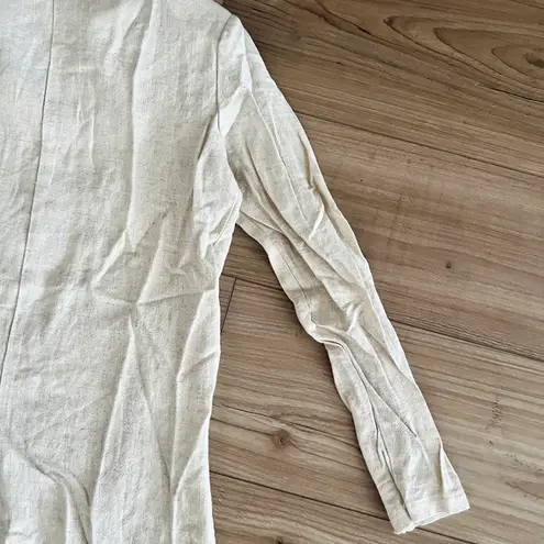 Boutique Ecru Linen Blazer
