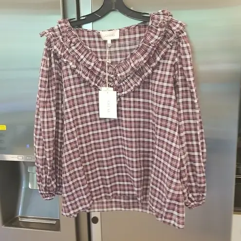 The Great ππ The Spruce Shirt ~ Mulberry Plaid Large L NWT