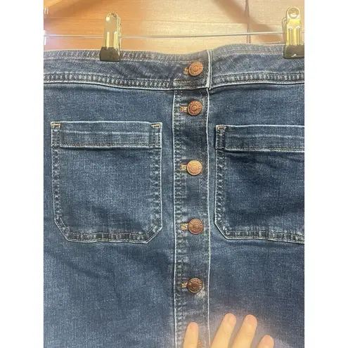 Madewell  Stretch Denim A-Line Mini Skirt in Salisbury Wash Patch Pocket Edition