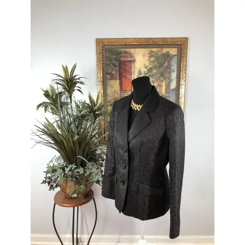 Le Suit Women’s Blazer Size 10 – Black Jacquard 3