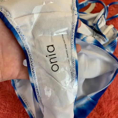 ONIA Chelsea Blue Tie Dye One Piece Swimsuit Medium New With Tags