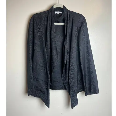 IRO Fernel Silk Cheetah Print Black Wrap Sz. 34 (US XS)