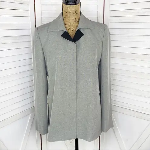 Nicola Italian Dot Matrix Single Breasted Blazer Black White 10 Hidden Button