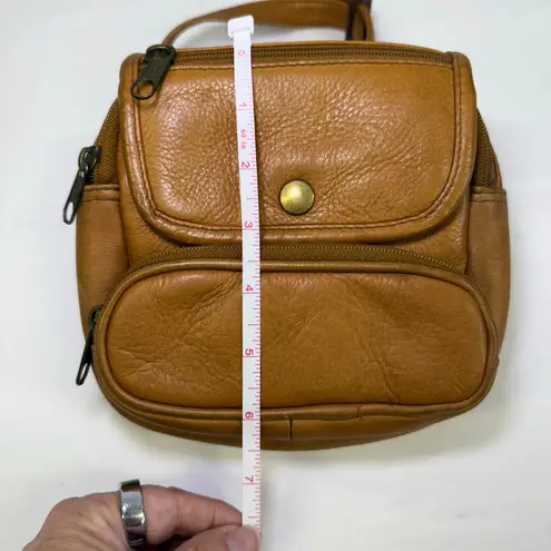 Jordao Vintage Genuine Leather Crossbody Sling Camera Bag Travel Organizer Tan