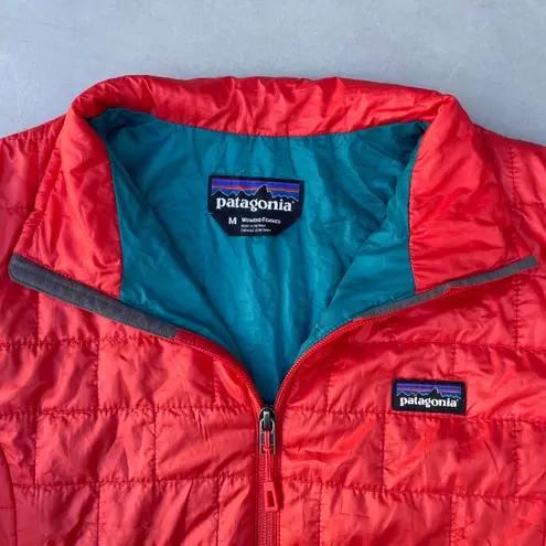 Patagonia Orange Nano Puffer Zip Up Jacket