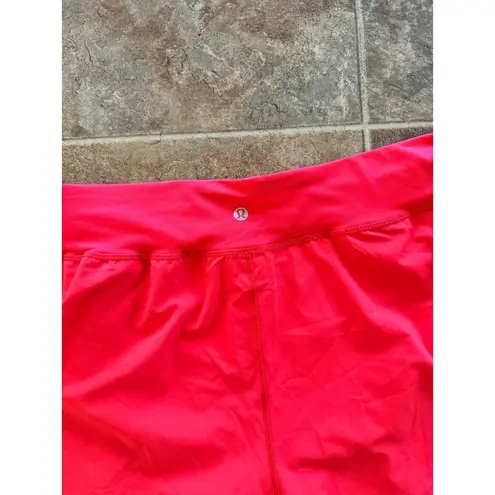 Lululemon  Find Your Pace High-Rise Lined Short 3" Love Red Size 12