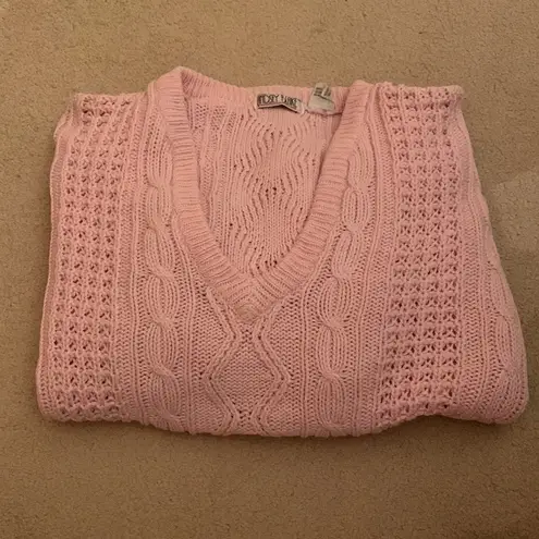 Vintage Lindsey Blake 90s pink sweater small