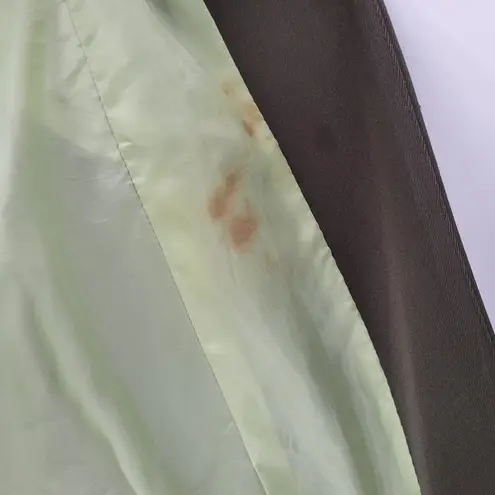 Mixit Longline Jacket Womens 12 Tall Green Stretch Notch Lapel Back Slit Career