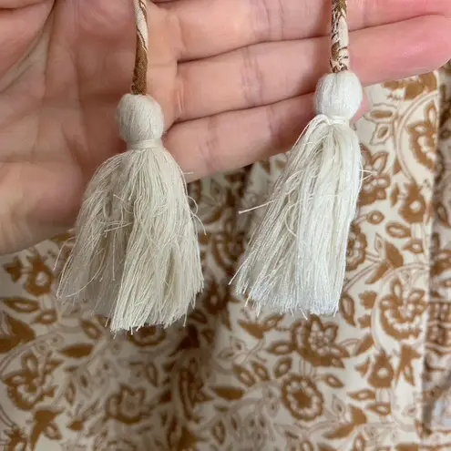 Cleobella Rosy Mini Brown Orange Floral Dress Womens Large