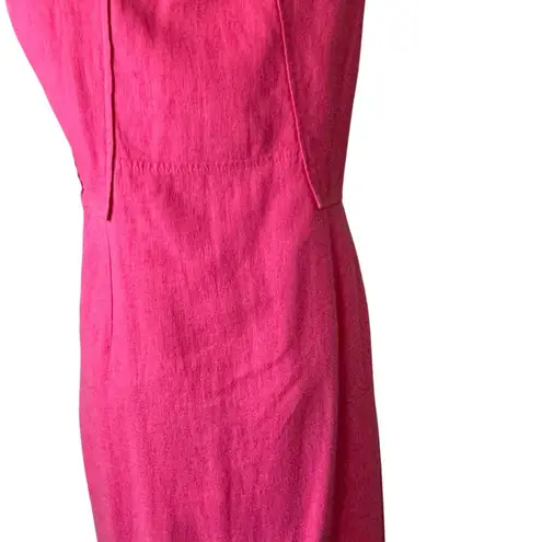 Edme & Esyllte deom Anthropologie Hot Pink Linen Sleeveless Dress ā Size 6