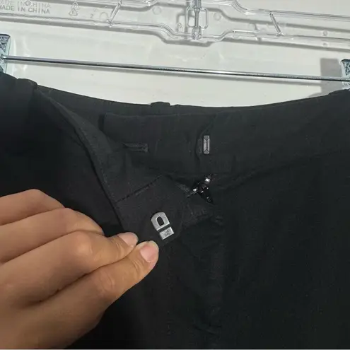 Joseph Zoomy Gabardine Stretch Trousers In Black Ankle Zip Size 10 (42)