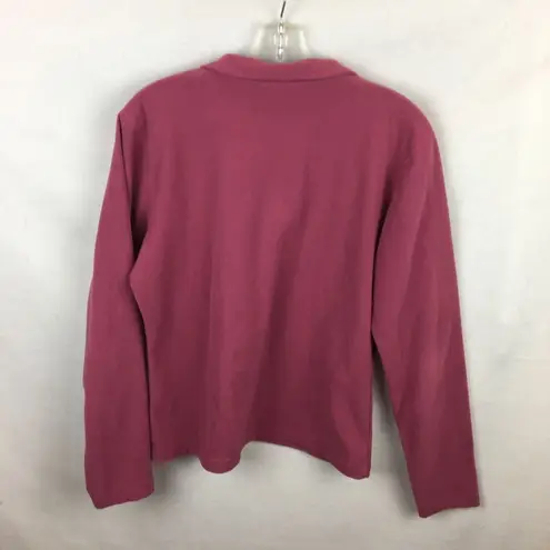 The North Face  Dark Rose Pink Fleece Long Sleeve Quarter Zip Sweater M
