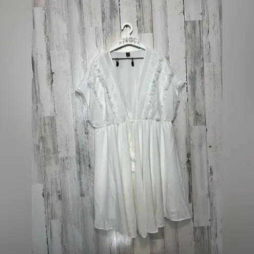 White dress / swimsuit cover White Size undefined