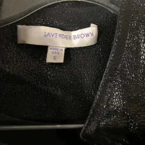 Lavender Brown black Zip up Jacket size small