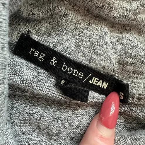 Rag and Bone  light heather gray knit turtleneck long sleeve sweater size S