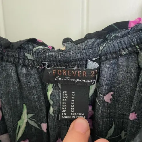 Forever 21 EUC |  women’s off shoulder floral dress — medium‎