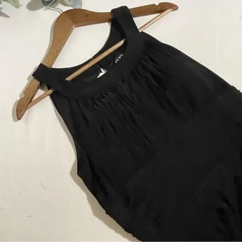 Slny · Women’s 14 · Black Maxi Dress · Ruched · Sleeveless · Keyhole · Formal