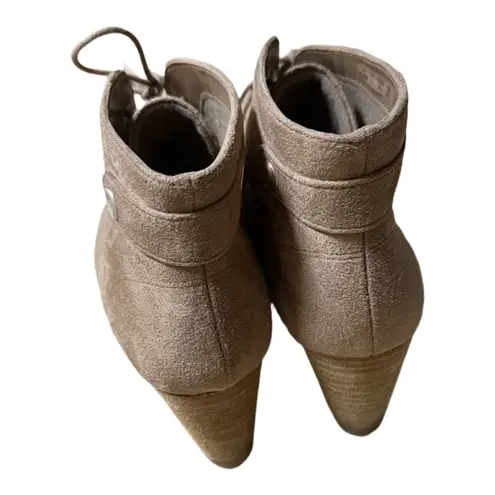 Dr. Scholl's Conquer Tan Lace Up Heeled Booties Size 9.5 Pumpkin Patch, Autumn