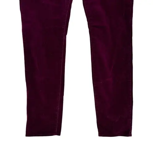 Edyson Hampton Skinny Burgundy Corduroy Pants size 32 5 Pocket Cotton Red