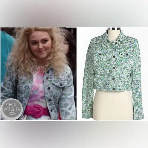 Buffalo David Bitton Embellished Printed Denim Jacket