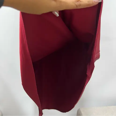 Lucy Paris NWT Deep burgundy wine Red Maxi satin Skirt size s
