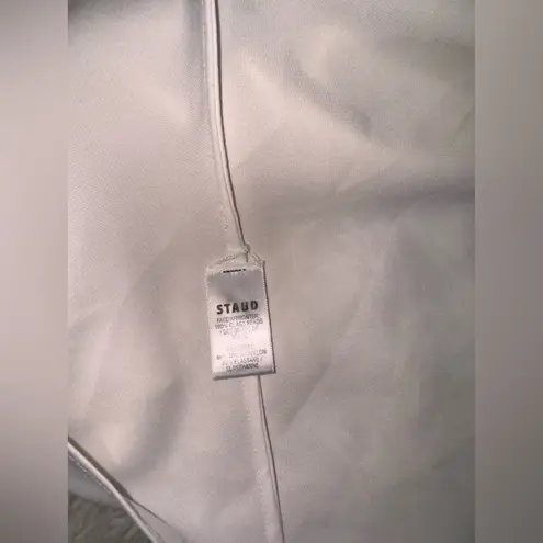 STAUD NWOT Gabrielle Bead-Embellished Colorblocked black Ivory maxi dress sz S