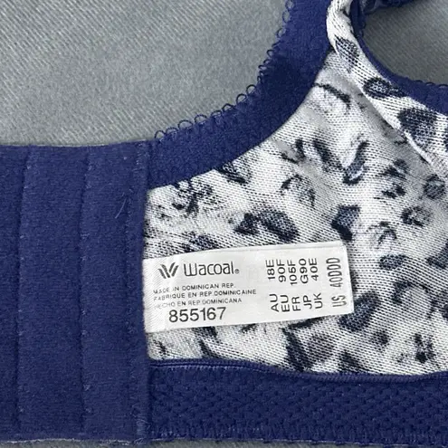 Wacoal 40DDD Awareness Full Coverage Underwire Bra 855167 Blue Cheetah Animal