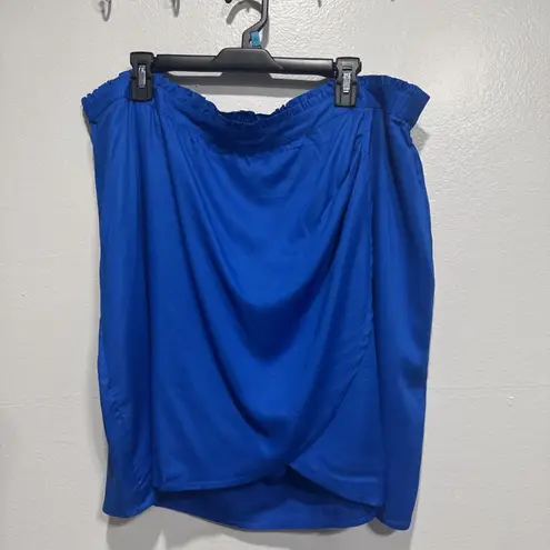 Candace Cameron Bure Petite Wrap Skort Size 1XP Cobalt Blue A488231