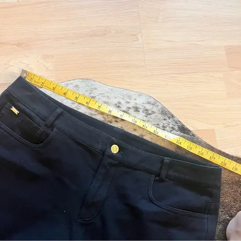 St. John Black Straight Leg Denim Jeans Size 12