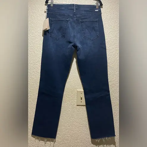 Mother Jeans NWT Mid Rise Dazzler Ankle Fray Fancy Meeting You Here Size 31 Blue