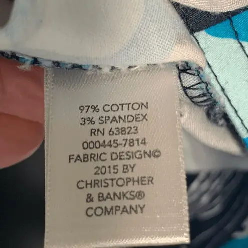 Christopher & Banks Floral Long Sleeve Jacket