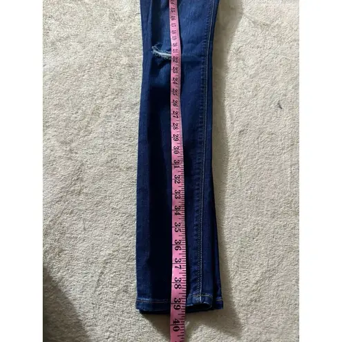 Hudson Women's Blue Denim Low Rise Stretch Blair Super Skinny Jeans Size 24