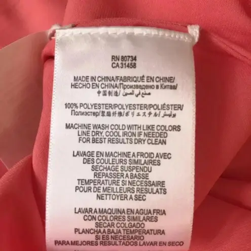 BCBGMAXAZRIA  Coral Reese Draped Tank Dress Size XXS Cocktail Formal Party Chic