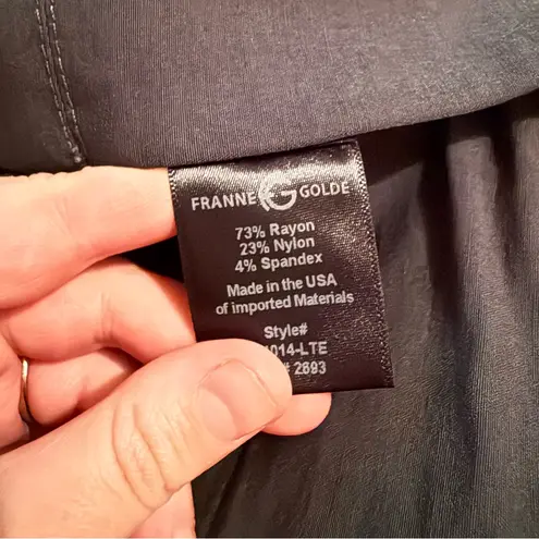 Franne Golde NWT All Season Classic Magic Pants Women’s Size 16 Charcoal Gray