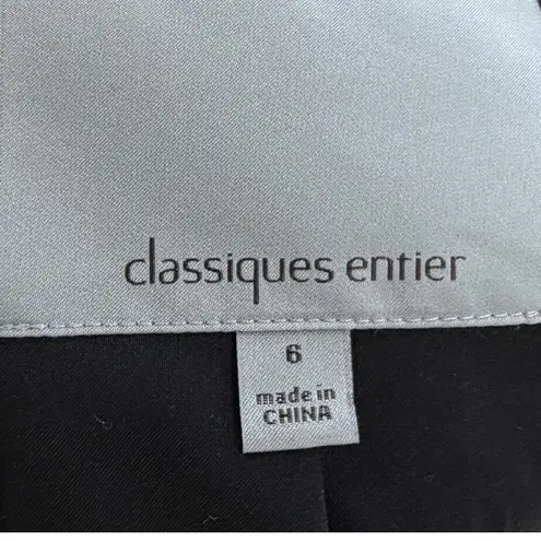 Classiques Entier  Charcoal Plaid Textured Tailored Blazer Size 6