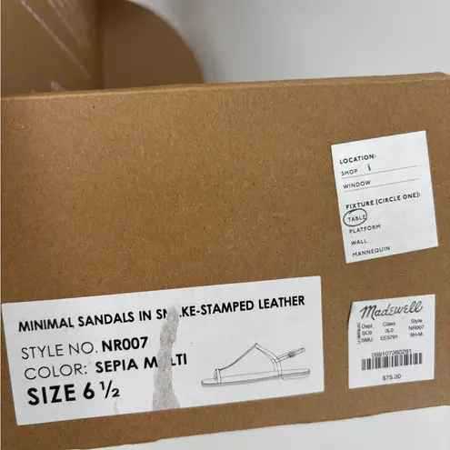 Madewell  The Bev T-Strap Thong Sandal