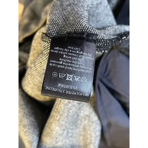 THE FOLD London Women US 12 Grey Herringbone Cropped Trouser Pants Gray