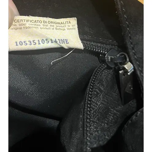 Bottega Veneta Suede Black Shoulder Purse Stones Turquoise Rare Southwestern