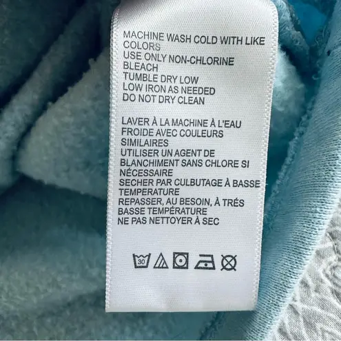 BDG  Rover Zip-up Cropped Sweatshirt in Baby Blue Batwing Sleeves Size M - Image 10