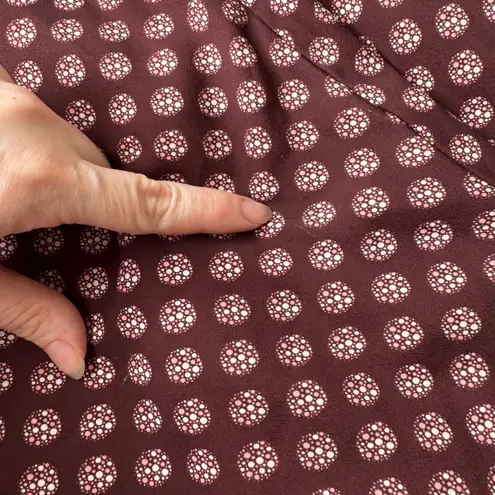 Eshakti Graphic Dot Print Crepe Sash Tie Dress 1X 18W Maxi Fit and Flare Retro