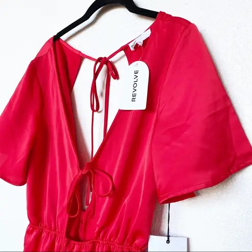 by the way. Revolve Camilla Tie Romper Red Size Small