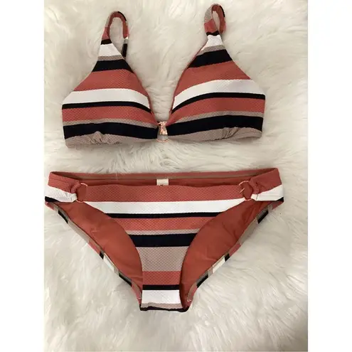 Seafolly New. Milea by stripe bikini. Medium. Retails $169